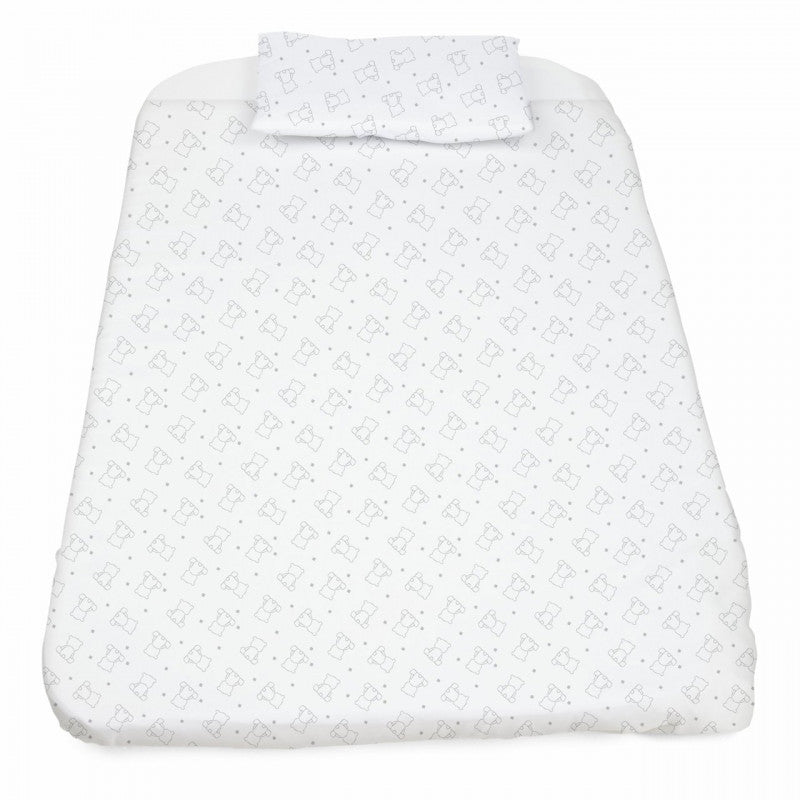 Chicco - Forever Bear Grey Cot Bedding Set