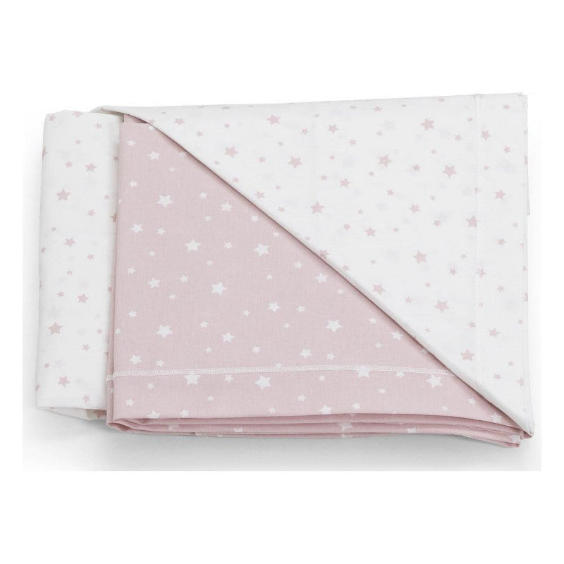 Pink Cot Sheet Set