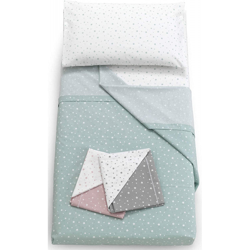 Grey Cot Sheet Set
