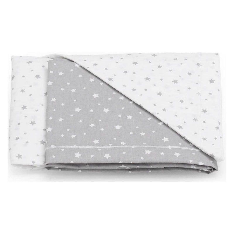Grey Cot Sheet Set