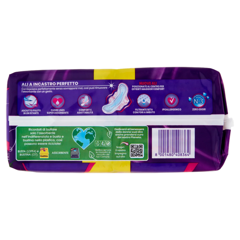 Lines Seta Ultra Long Absorbent Pads with Wings 16 pieces