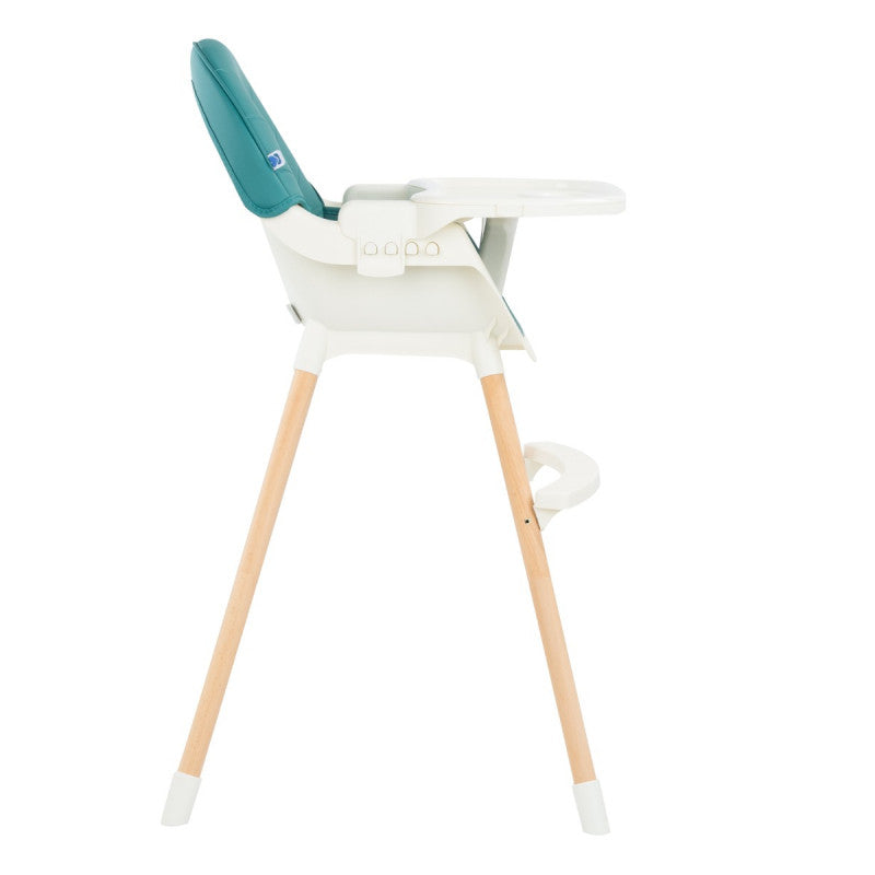 kikkaboo - High Chair 2in1 Nutri Wood Petrol