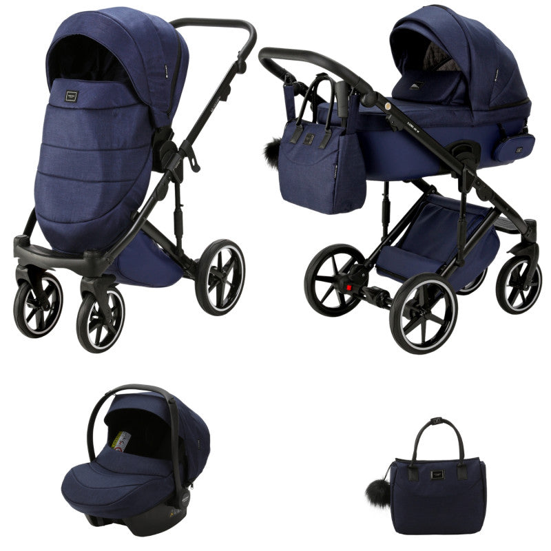 Kombikinderwagen Adamex Lumi Air - Blue Cloud