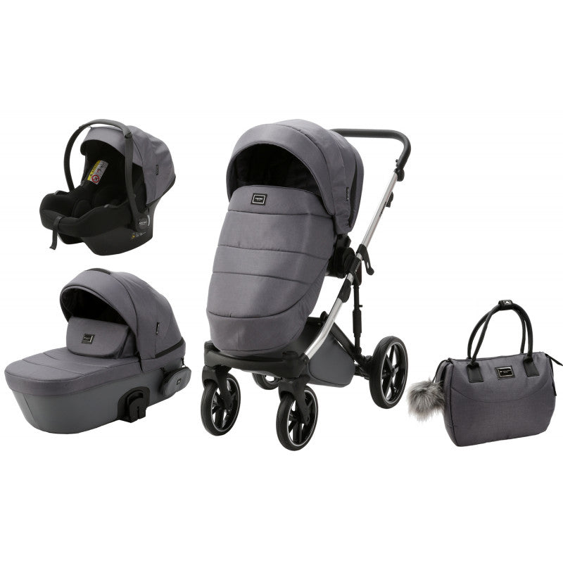 Kombikinderwagen Adamex Lumi Air Misty Gray