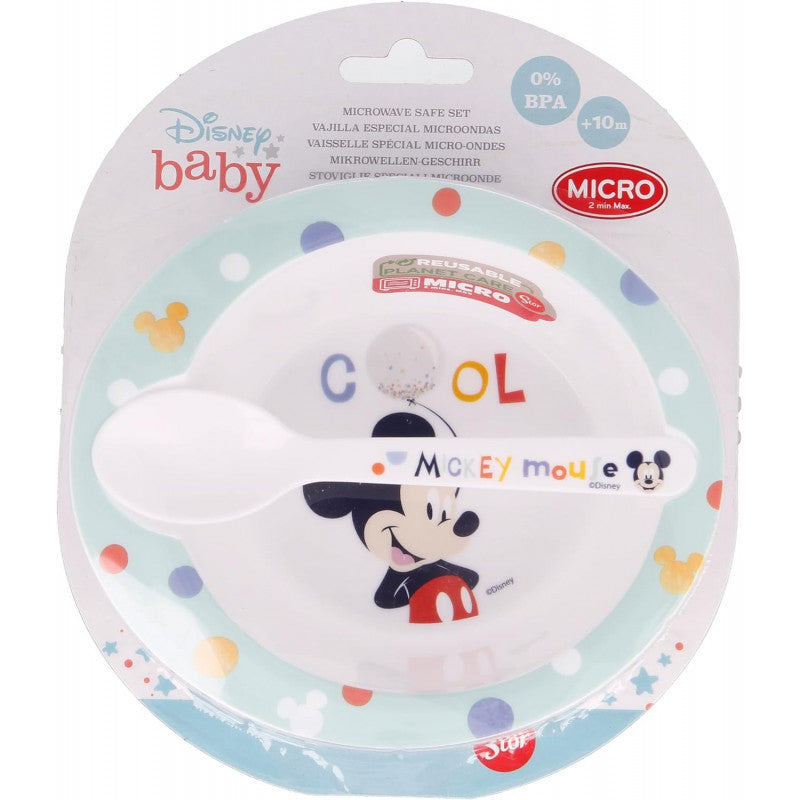 Disney Feeding Set Plate and Spoon