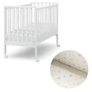 Erbesi Evolution Komplettes Kinderbett – Weiß – Giraffe