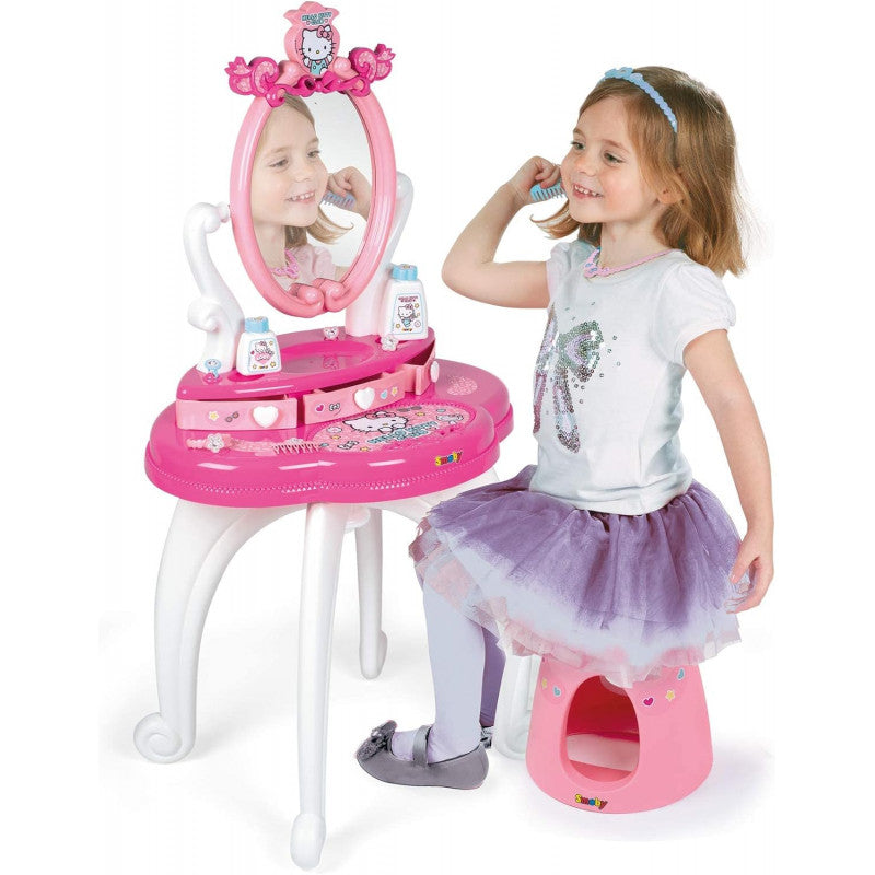 Hello Kitty Spiegel mit Hocker mit Zubehör