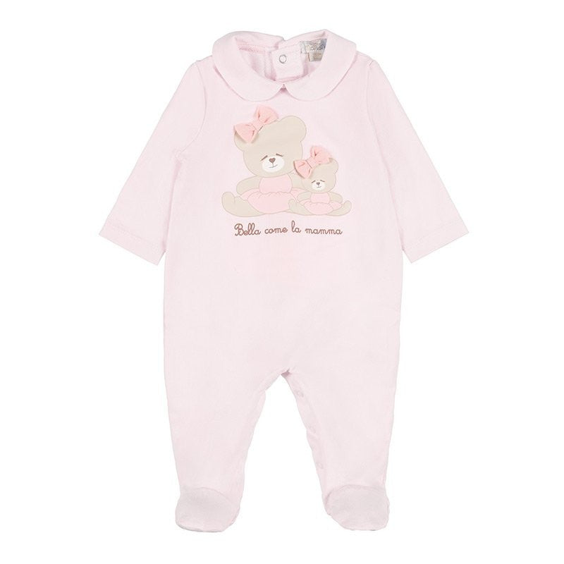 Einteiler mit der Aufschrift Bella Come La Mamma 03 Months