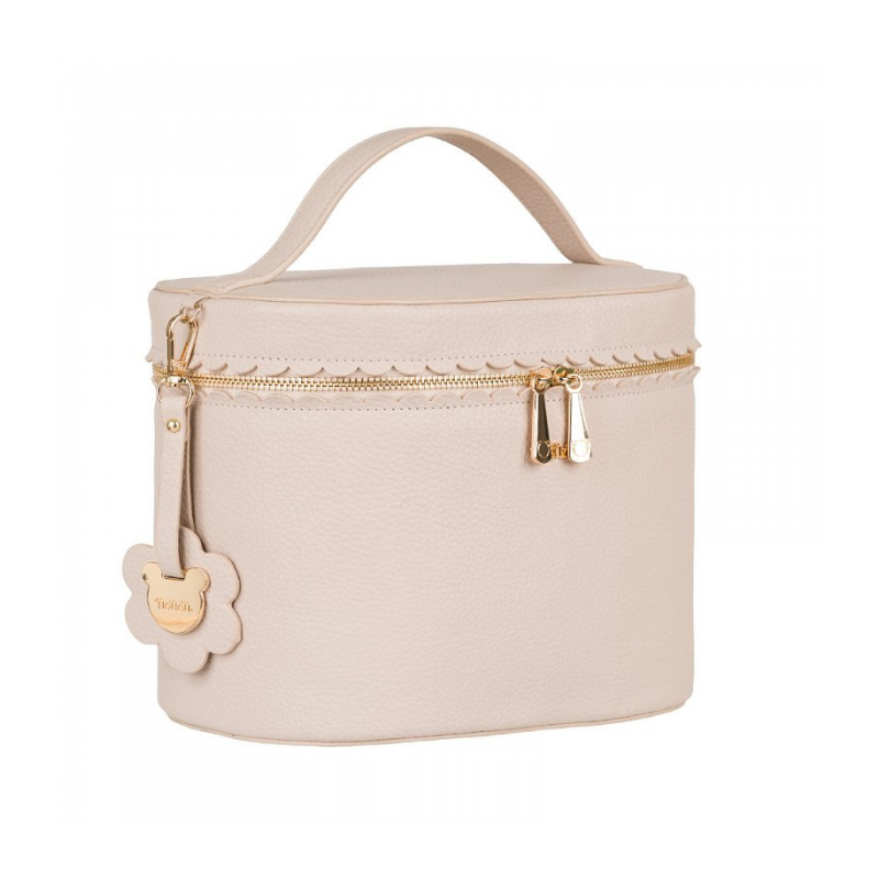 copy of Nanan Bestickte Kulturtasche aus Kunstleder Blau
