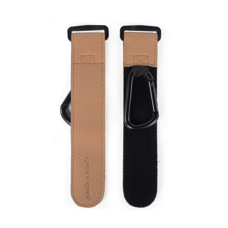 Set of 2 Stroller Hooks - Pasito a Pasito Icon Caramel