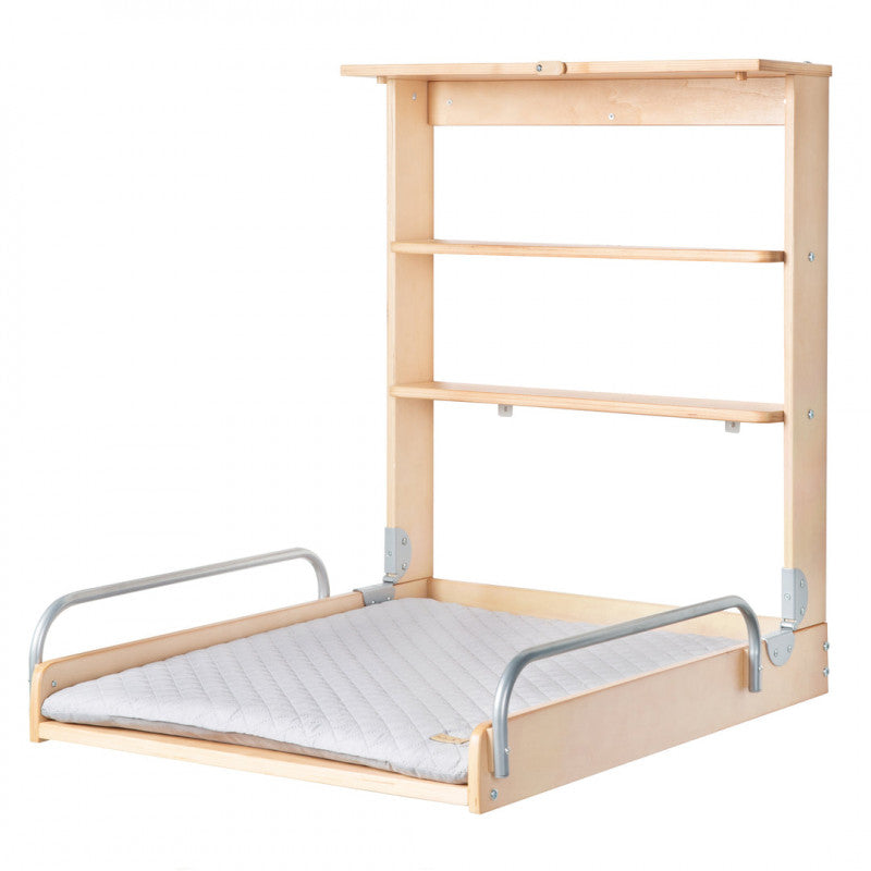 Wall-mounted changing table with roba Style changing mat