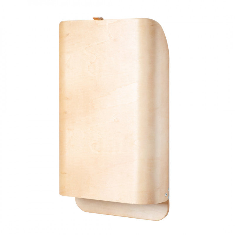 Wall-mounted changing table with 2 shelves - Natural frosty green