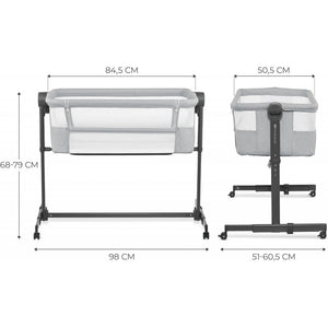 Kinderbeistellbett Neste Light Grey - 5