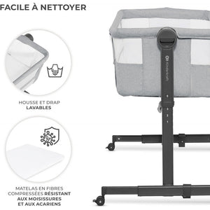 Kinderbeistellbett Neste Light Grey - 6