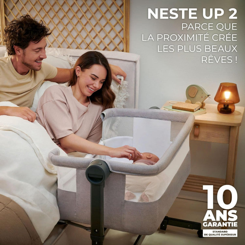 Kinderbeistellbett Neste Light Grey - 7
