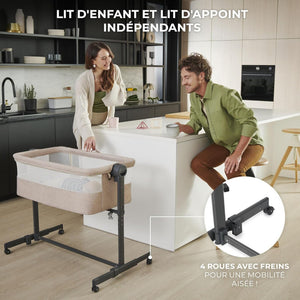Kinderbeistellbett Neste Light Grey - 10