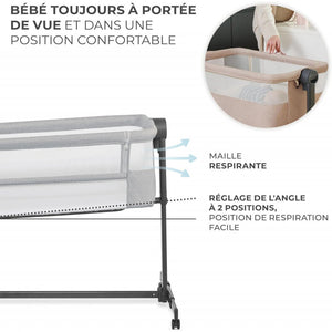 Kinderbeistellbett Neste Light Grey - 12