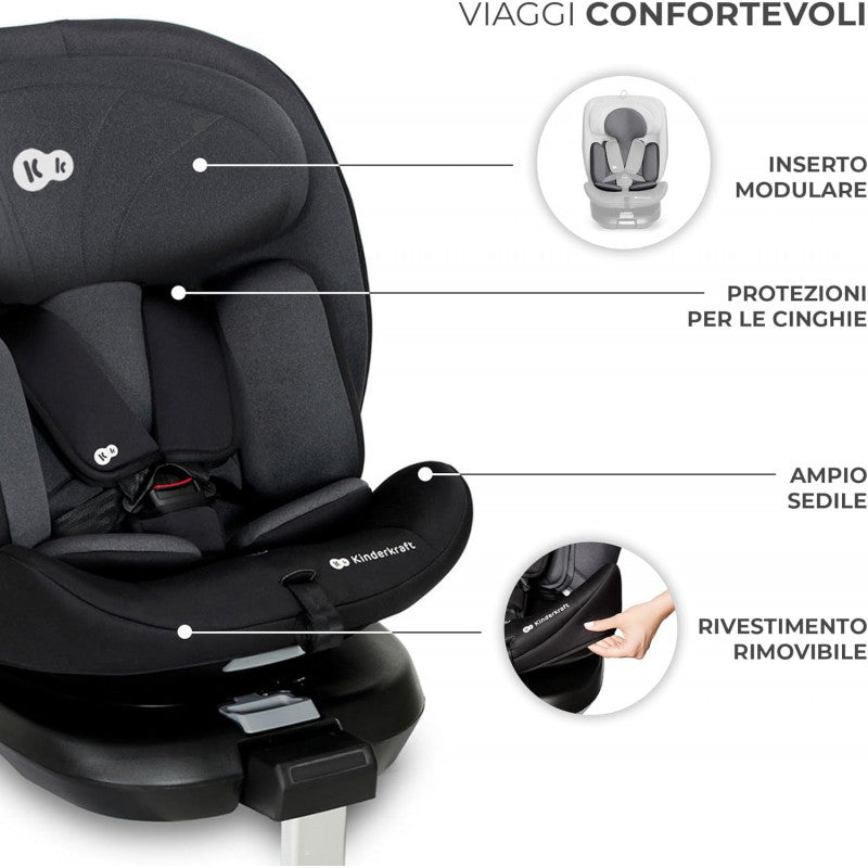 Car seat I-360 i-Size black 40-150 cm