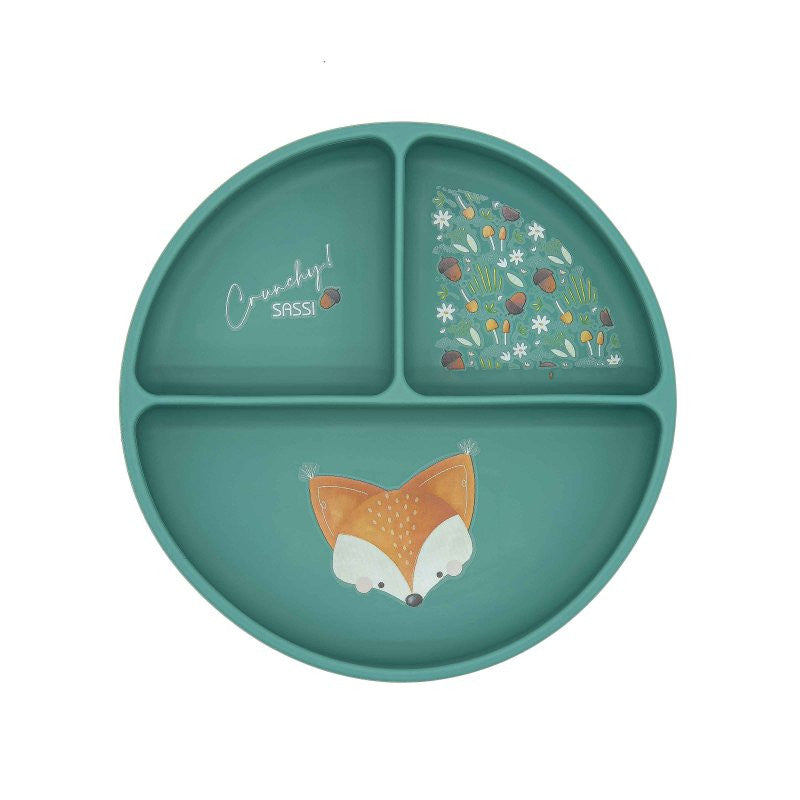 Crunchy Fox Suction Silicone Plate