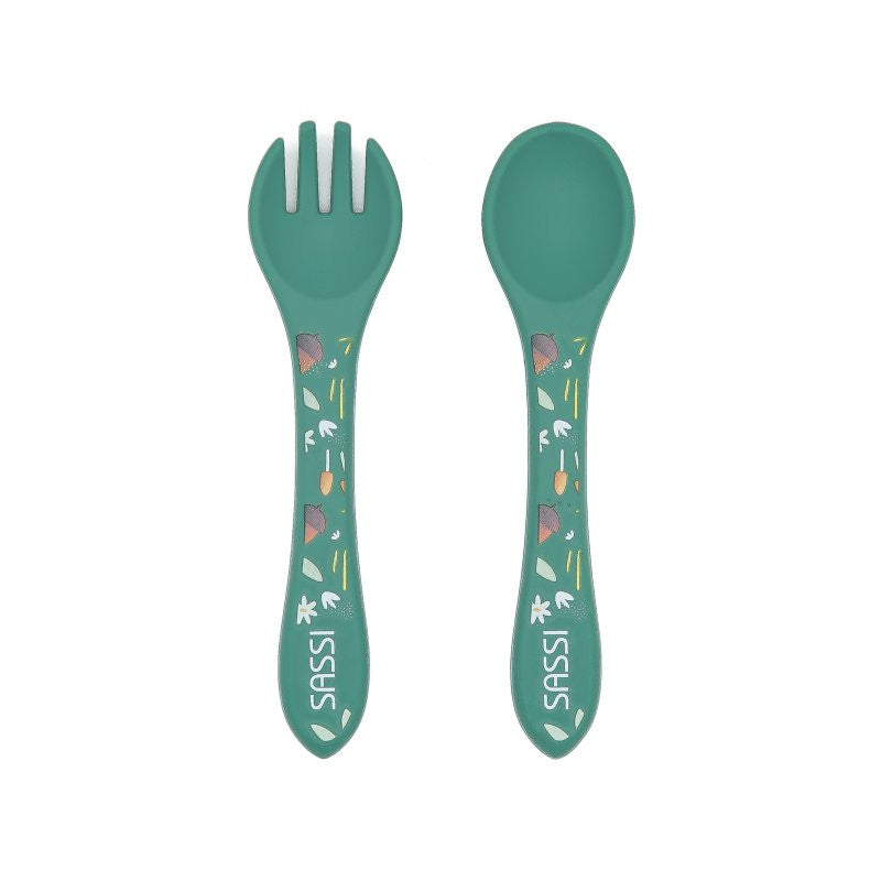 Fox Crunchy Silicone Cutlery