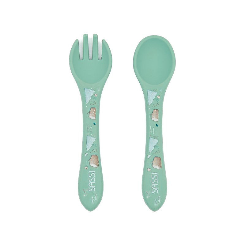 Munchy Bear Silicone Cutlery