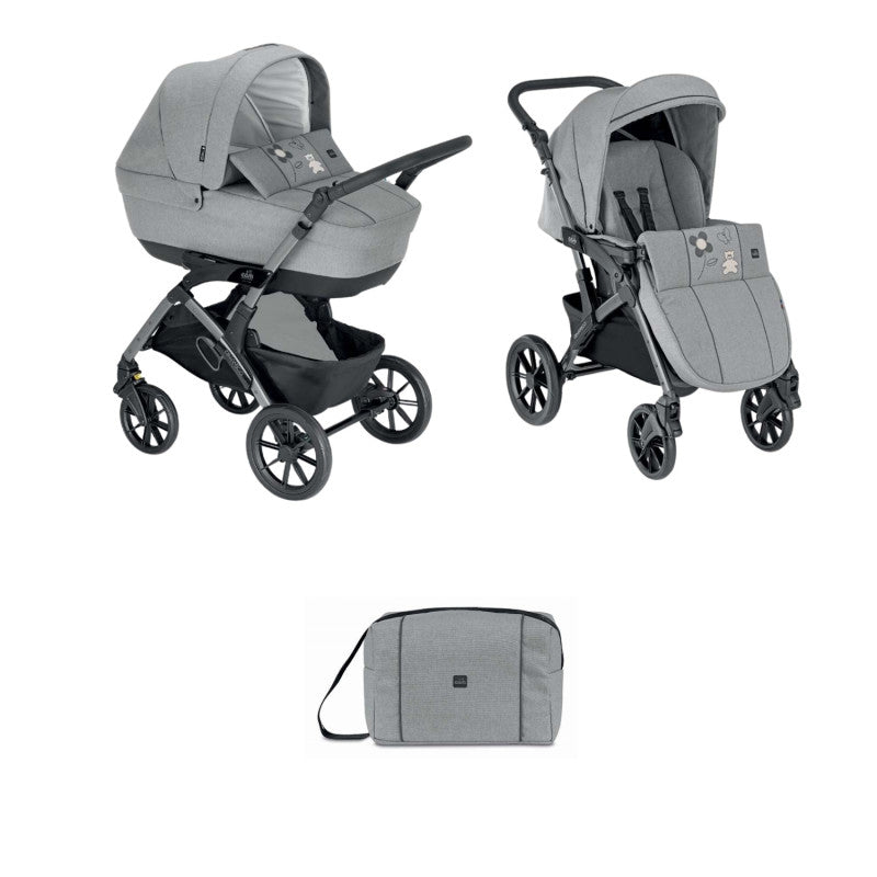 Dinamico Smart Cam - Duo Stroller - Natural Grey