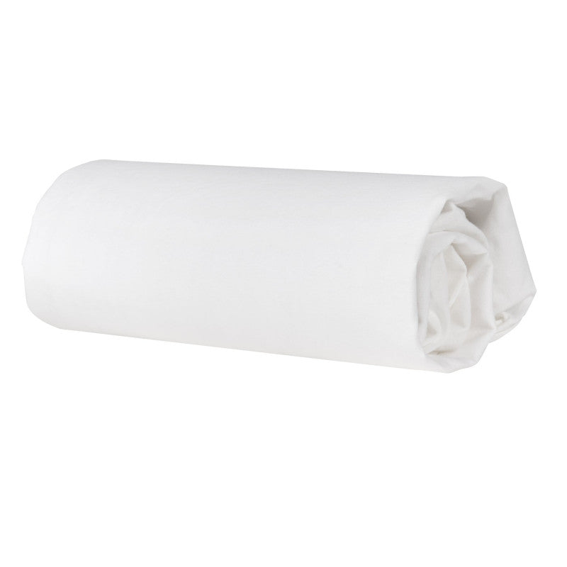 Cotton Fitted Sheet for Cradle - White