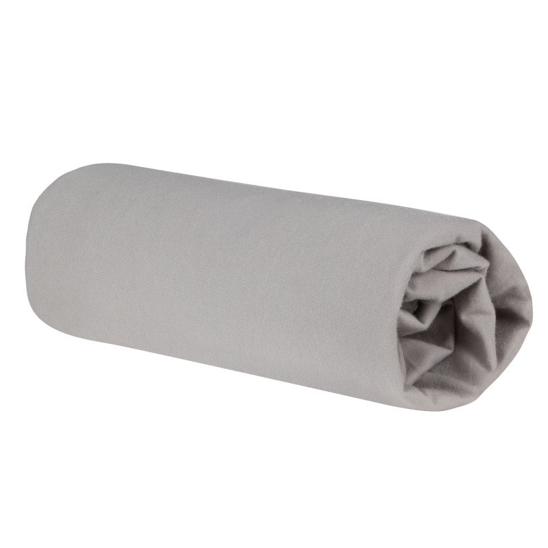 Fitted Cotton Crib Sheet - Grey
