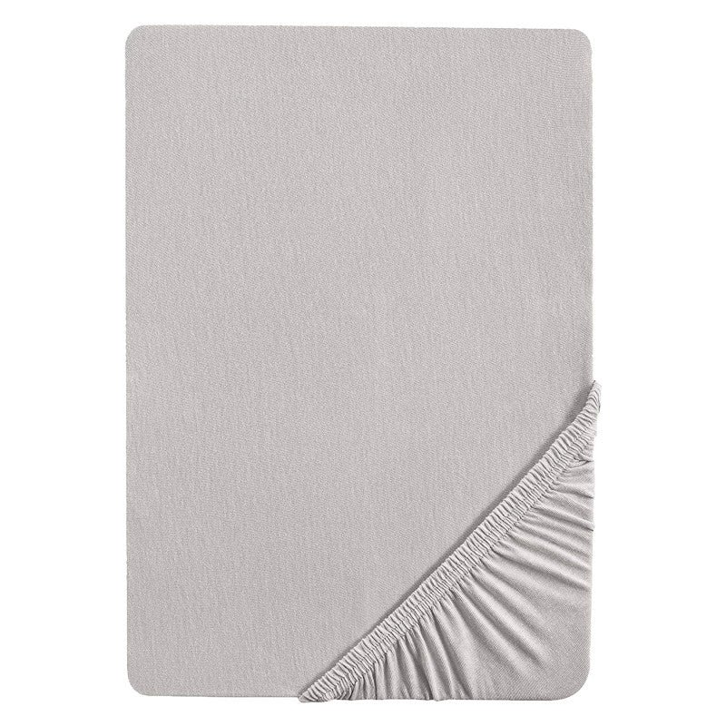 Fitted Cotton Crib Sheet - Grey