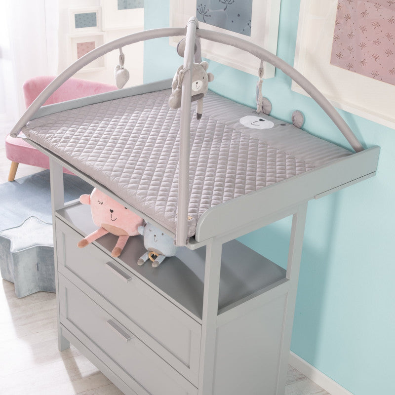 roba Style Play Mat with Play Arch and 5 Elements - Grey