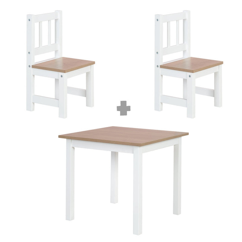 Woody Table and 2 Chairs Set