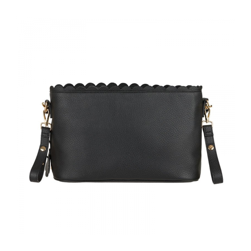 Nanan – Schwarze Wandertasche aus Ökoleder