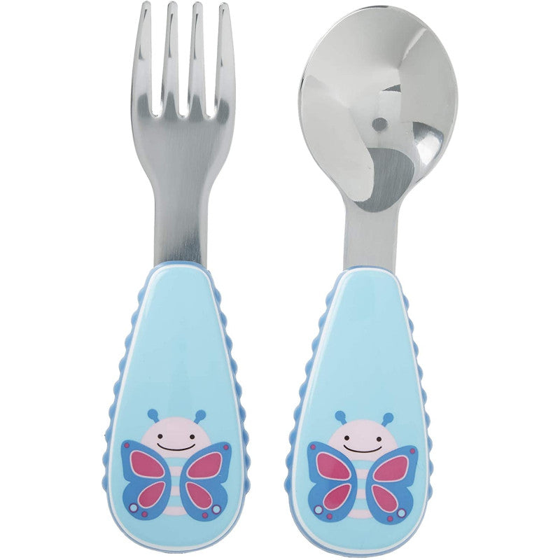 Skip Hop Stainless Steel Utensils - Butterfly