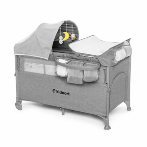 Reisebett Kidnort Stugan Light Grey