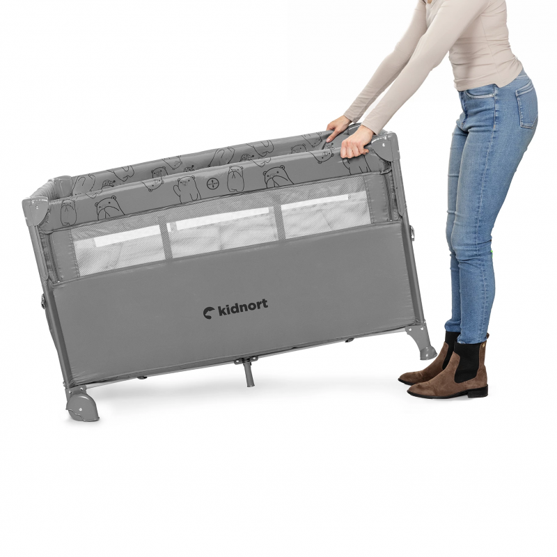 Reisebett Kidnort Naste Light Grey - 6