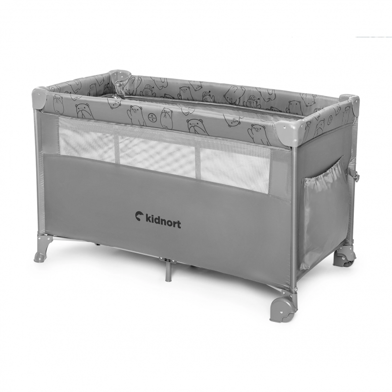 Reisebett Kidnort Naste Light Grey