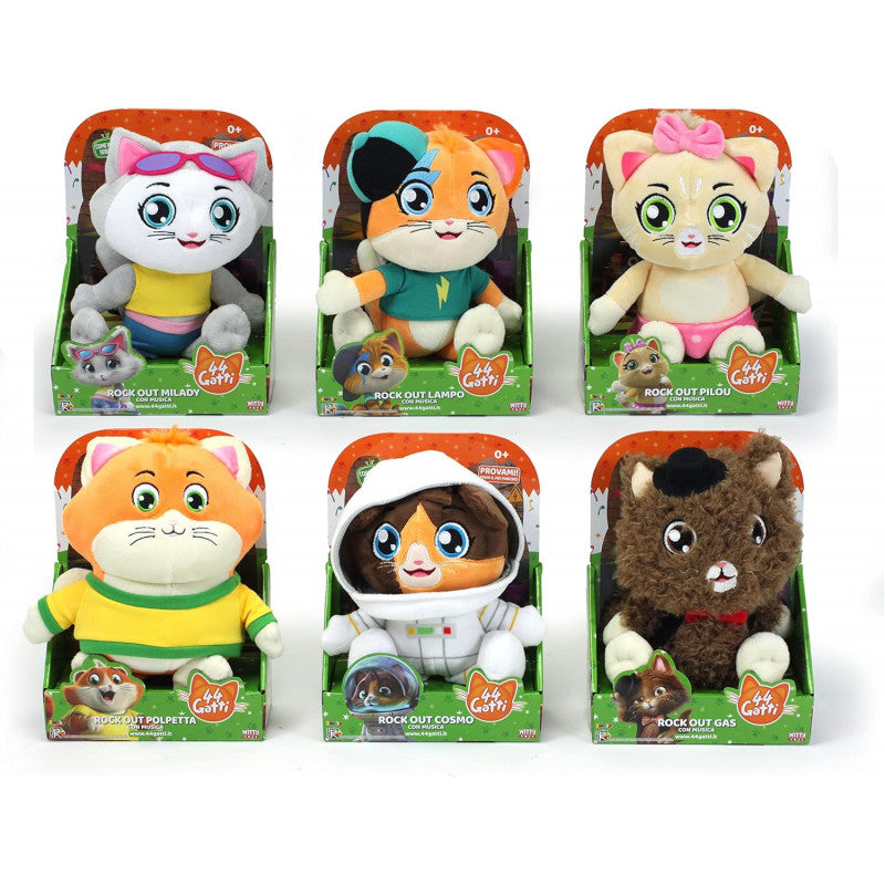 44 Cats Musical Plush Toy 20 cm