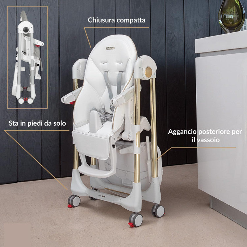 Peg Perego Prima Pappa Follow Me Plus High Chair Petroleum