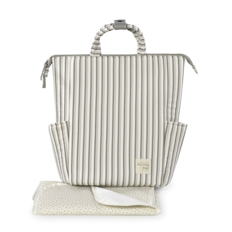Wickeltasche Walking Mum Zaino Botton Strisce