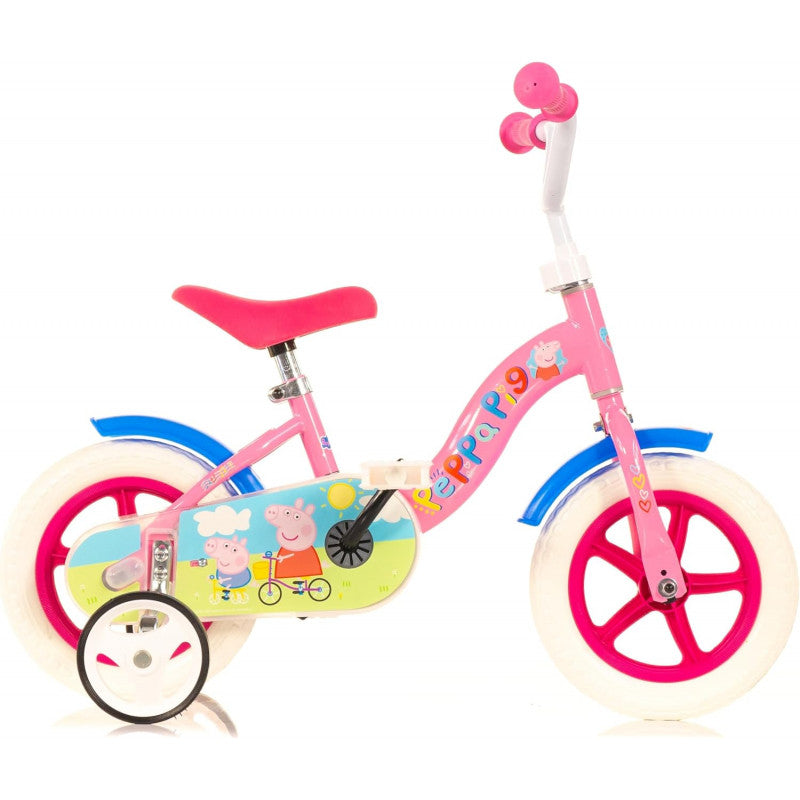 Peppa Pig 10" Bicycle";";The Rapunzel Bicycle is a pink/purple bike featuring Rapunzel, available in three different sizes: 14" and 16" to choose from."