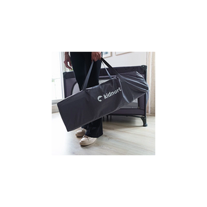 Graues Campingbett mit Rollmatratze - 7