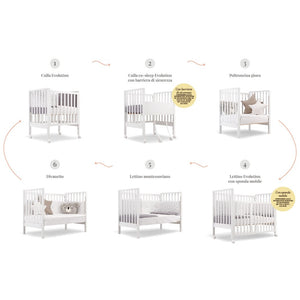 Babybetten Erbesi Evolution Bianco - 4