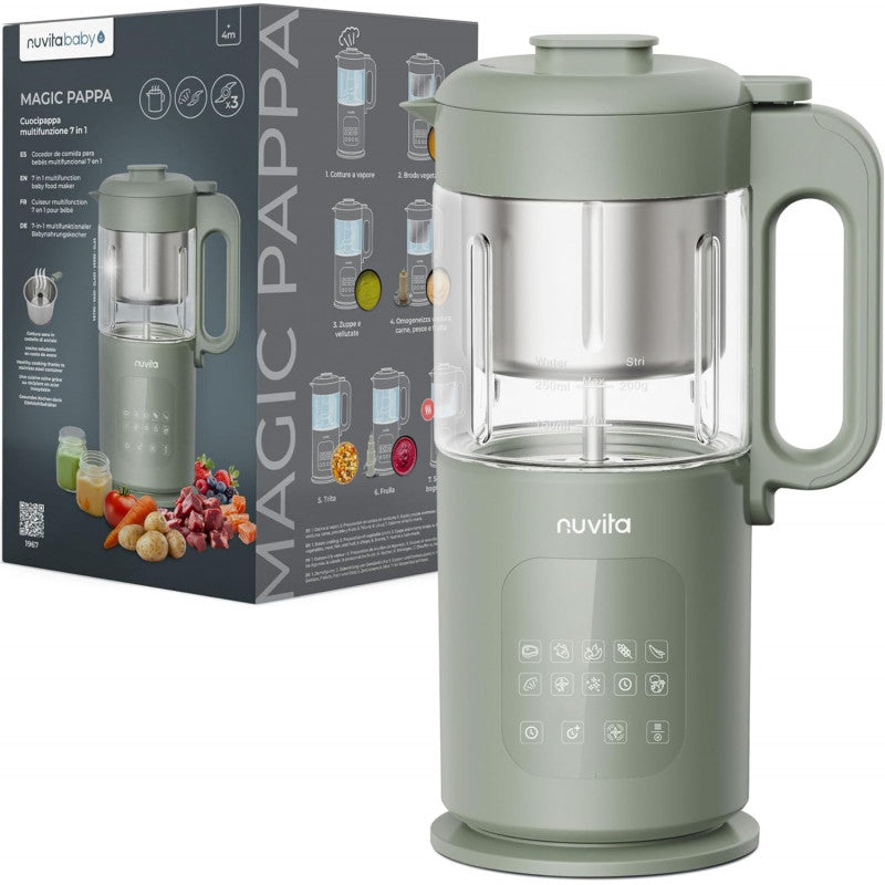 Magic Pappa 7-in-1 Multifunction Baby Food Maker with Recipe Book