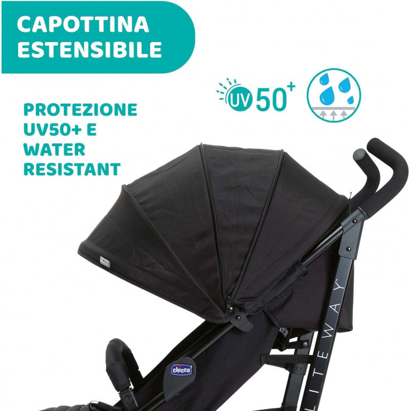Chicco Liteway 4 Jet Black Stroller Canopy