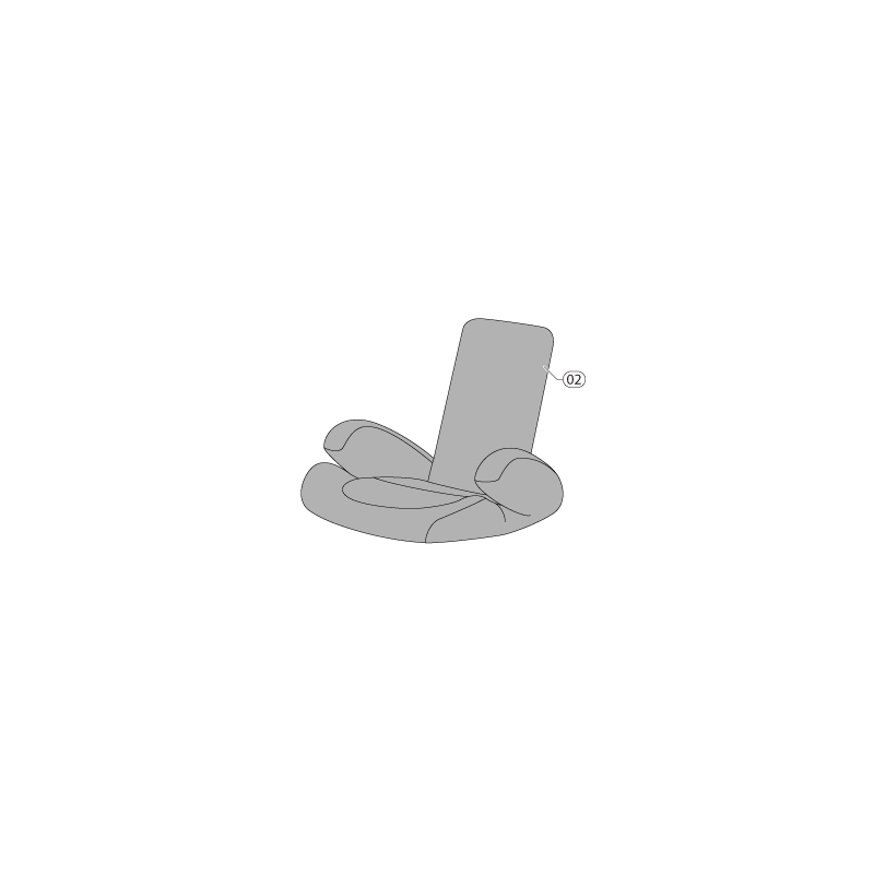 Inglesina Tolomeo Grey Seat Pad Replacement