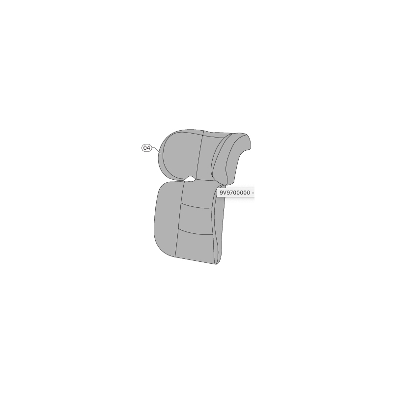 Replacement Headrest for Inglesina Tolomeo