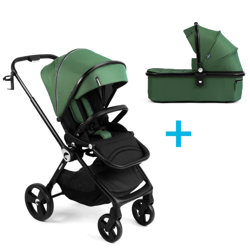 Web Komplettbett mit 2-in-1-Kinderwagen Isbjiorn Grün - 5
