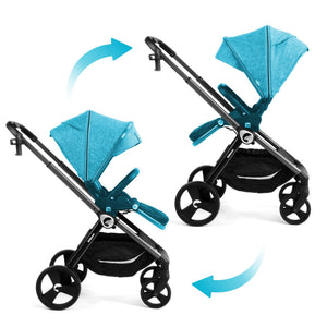 Web Komplettbett mit 2-in-1-Kinderwagen Isbjiorn Grün - 10
