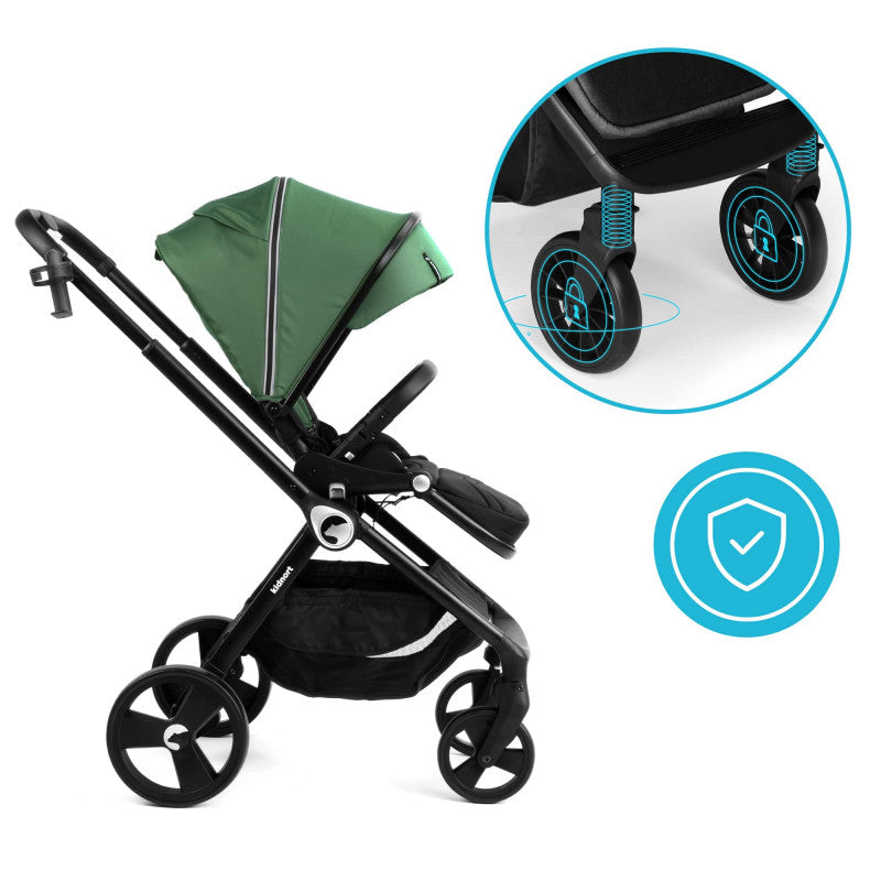 Web Komplettbett mit 2-in-1-Kinderwagen Isbjiorn Grün - 12