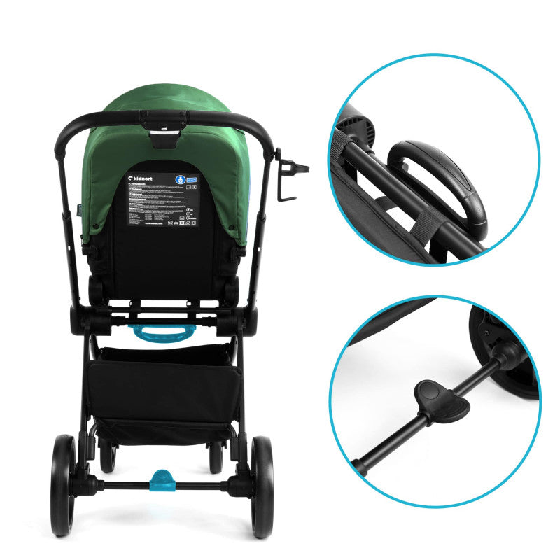 Web Komplettbett mit 2-in-1-Kinderwagen Isbjiorn Grün - 16